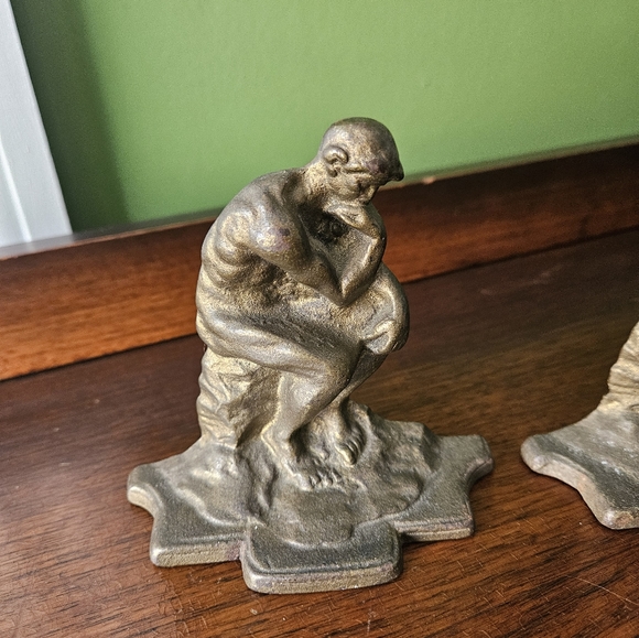 The Thinker Vintage Bookends - Picture 6 of 10